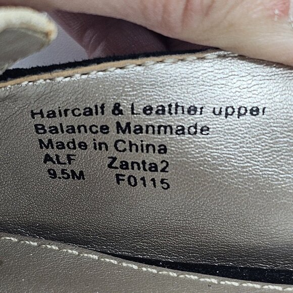 Alfani Step N Flex Zanta2 Womens Loafers 9.5 M Leather Suede Calf Hair Leopard - Picture 14 of 15